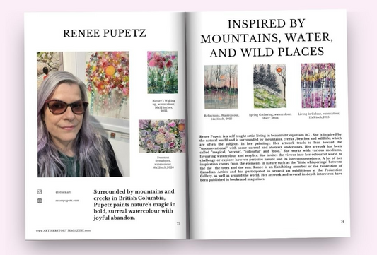 Renee Pupetz Featured in Art Herstory Magazine – Women’s International Month 2025