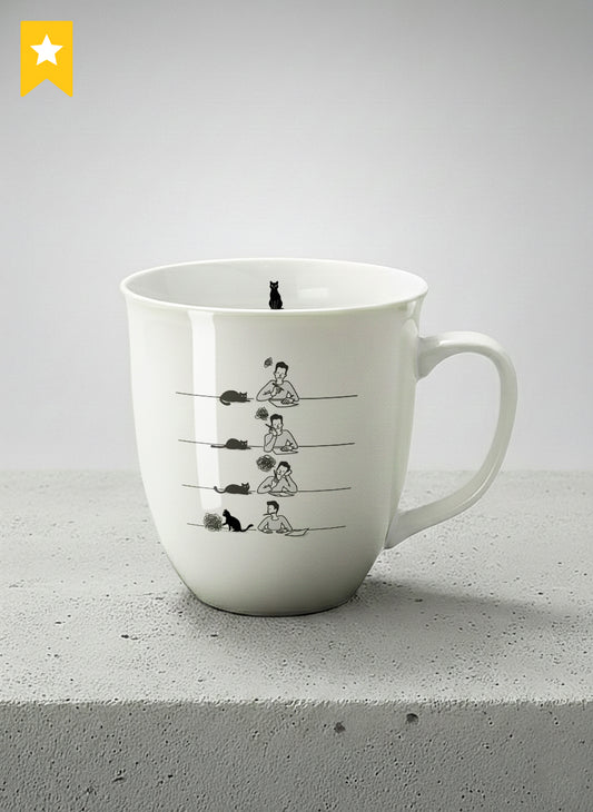 Ronny Mug | A Purrfect idea mug with cat comic by Tang Yau Hoong - Gallery By Inhesion