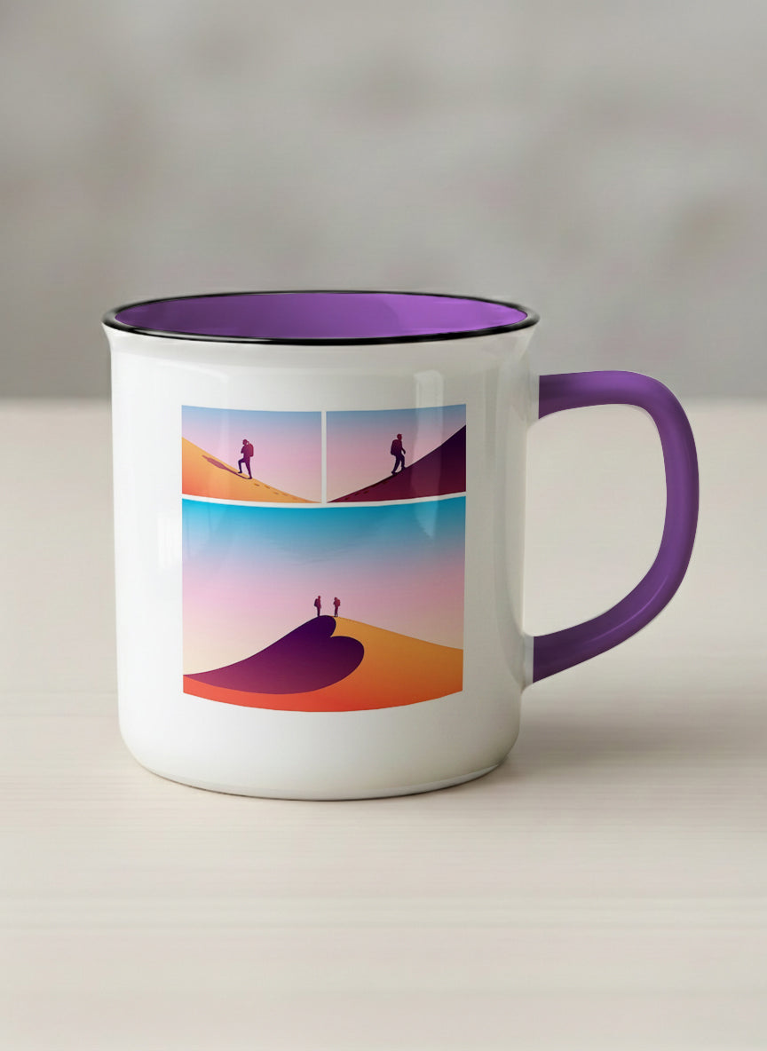 Enamel Mug | When Love Meets Us mug with lover comic by Tang Yau Hoong - Gallery By Inhesion