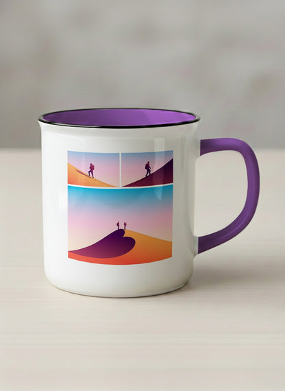 Enamel Mug | When Love Meets Us mug with lover comic by Tang Yau Hoong - Gallery By Inhesion