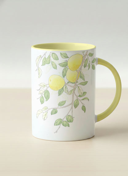 Hero Mug | Refreshing Pears mug with watercolor yellow pears by Alice Wong - Gallery By Inhesion