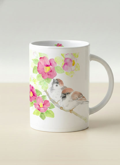 Hero mug | Joy Upon the Blossoming Branch ceramic mug front view