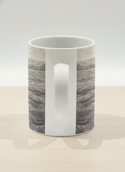 Hero Mug | Shimmering Passage side view mug showing a pen drawing Star Ferry in Hong Kong by Samuel Kwok - Gallery By Inhesion