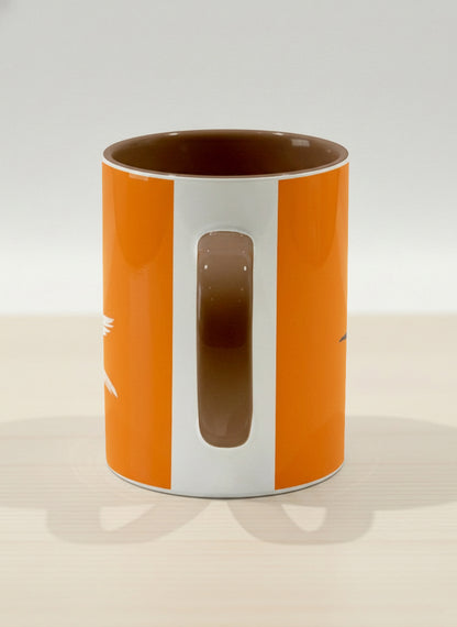 Hero Mug | Flying Fox side view mug with whimsical flying fox-swan illustration by Tang Yau Hoong - Gallery By Inhesion