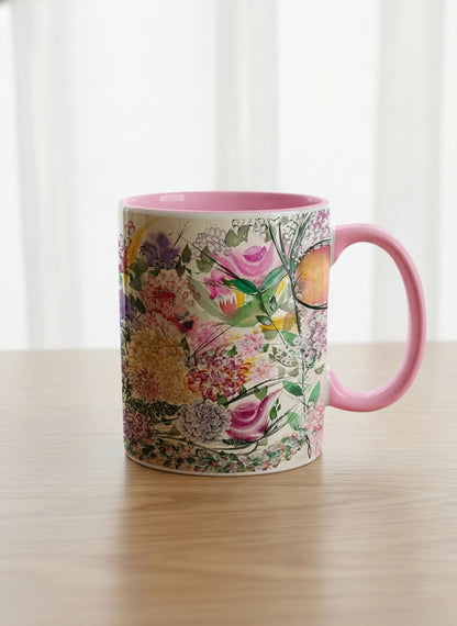 Classic Mug | Sweetest Symphony mug showing beautiful floral designs by Renee Pupetz - Gallery By Inhesion