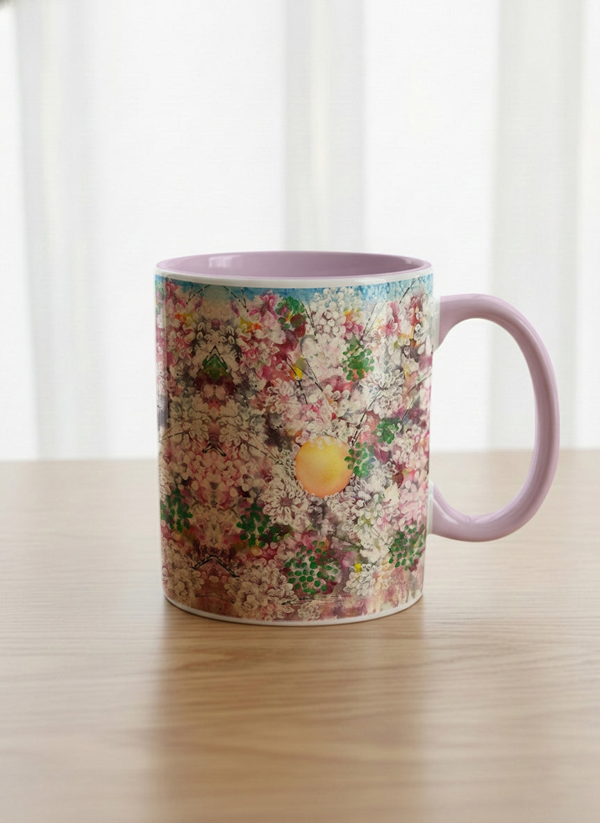 Classic Mug | Morning Blossoms mug with floral design by Renee Pupetz - Gallery By Inhesion