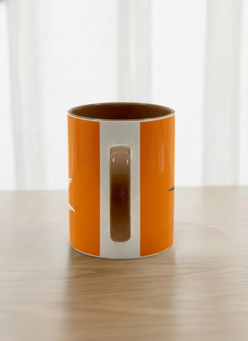 Classic Mug | Flying Fox side view mug with whimsical flying fox-swan illustration by Tang Yau Hoong - Gallery By Inhesion