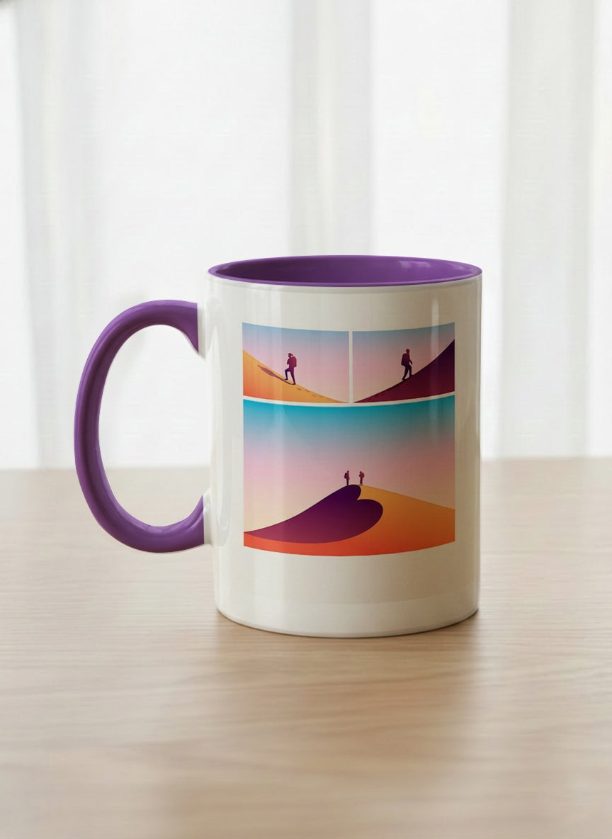 Classic Mug | When Love Meets Us left view mug with lover comic by Tang Yau Hoong - Gallery By Inhesion