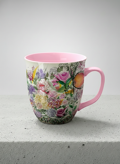 Ronny Mug | Sweetest Symphony mug showing beautiful floral designs by Renee Pupetz - Gallery By Inhesion