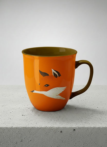 Ronny Mug | Flying Fox mug with whimsical flying fox-swan illustration by Tang Yau Hoong - Gallery By Inhesion