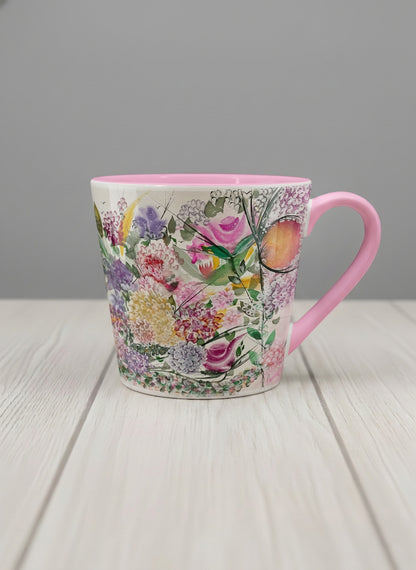 Conical Mug | Sweetest Symphony mug showing beautiful floral designs by Renee Pupetz - Gallery By Inhesion
