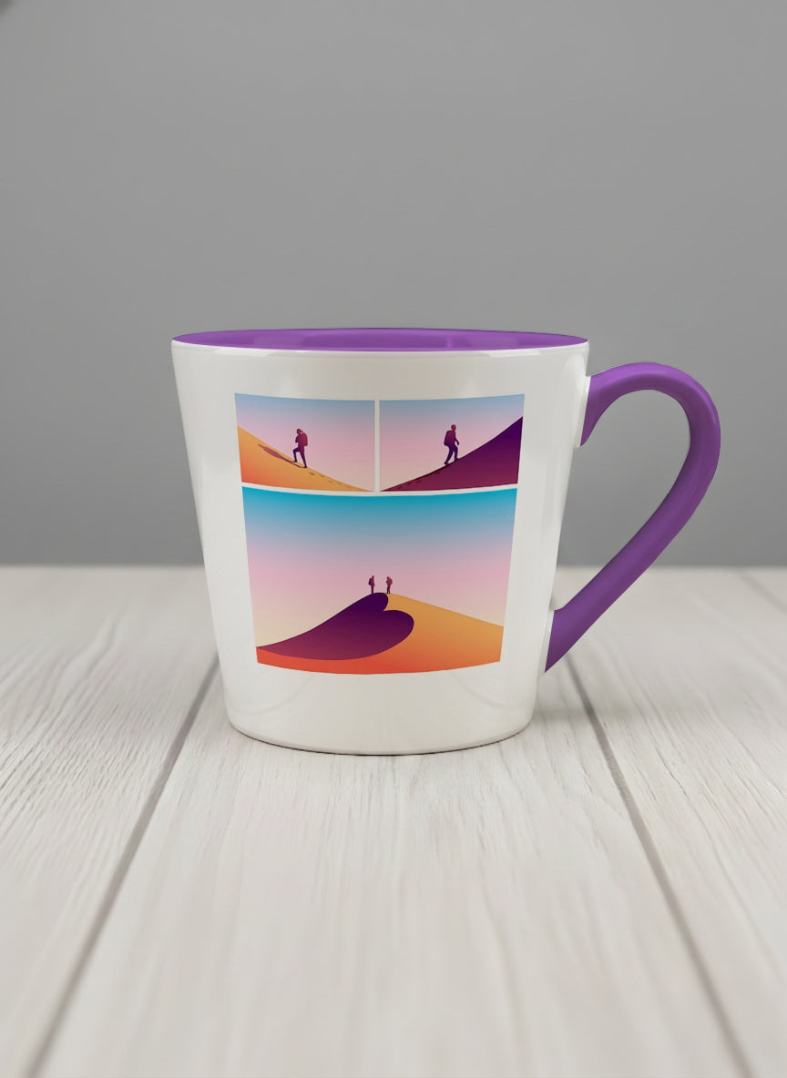 Conical Mug | When Love Meets Us mug with lover comic by Tang Yau Hoong - Gallery By Inhesion