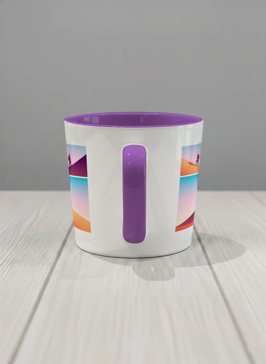 Conical Mug | When Love Meets Us side view mug with lover comic by Tang Yau Hoong - Gallery By Inhesion