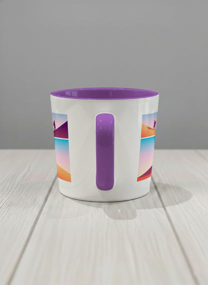 Conical Mug | When Love Meets Us side view mug with lover comic by Tang Yau Hoong - Gallery By Inhesion