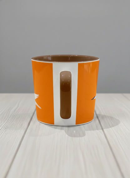Conical Mug | Flying Fox side view mug with whimsical flying fox-swan illustration by Tang Yau Hoong - Gallery By Inhesion